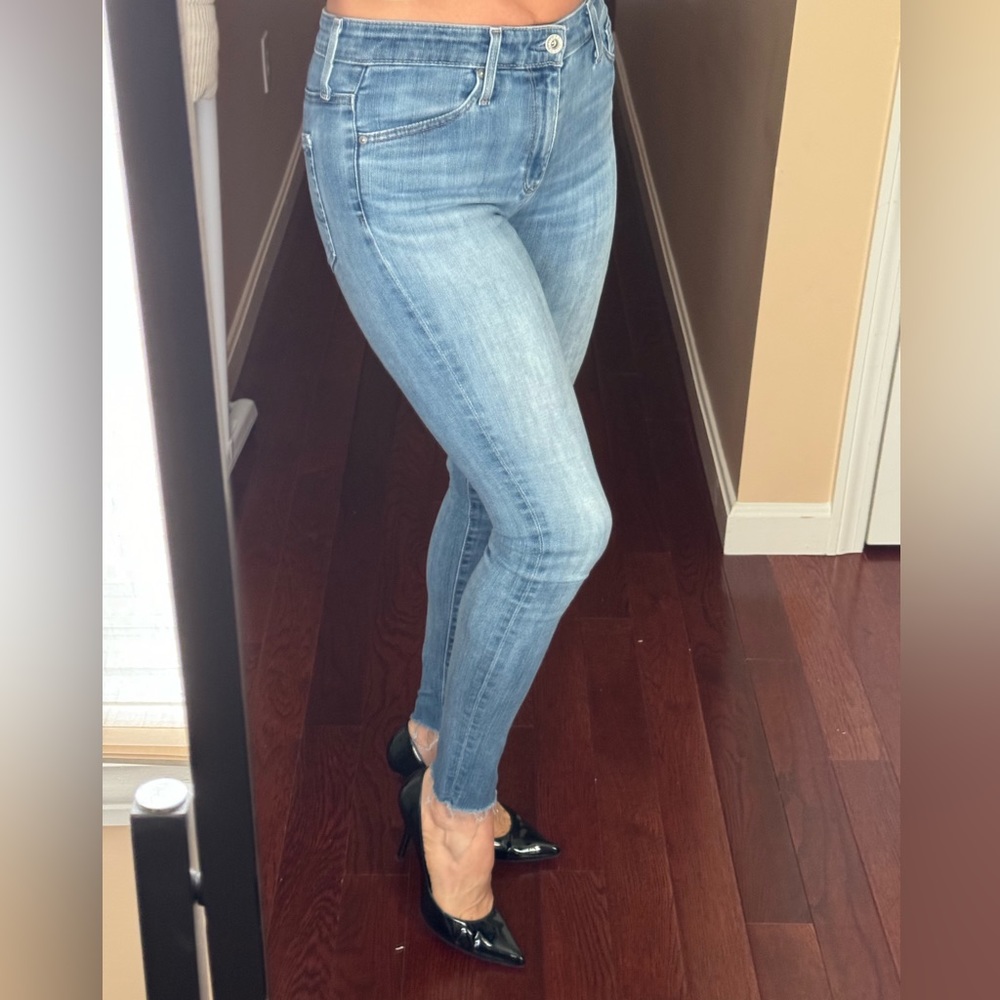 AG High rise skinny jeans